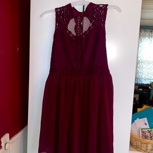 Gorgeous burgundy dress